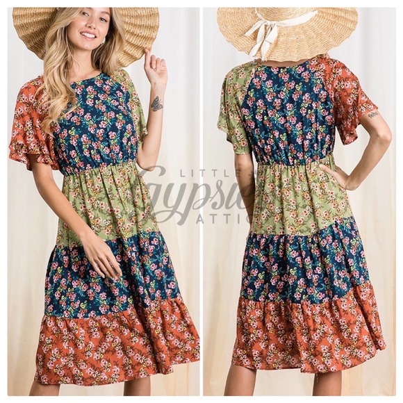 Handmade Frolic in the Meadow Prairie Dress - Picture 3 of 14